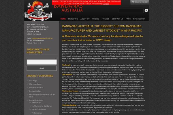 printedbandanas.com.au site used Bandanas-australia