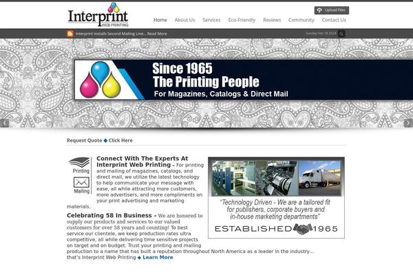 Interio theme site design template sample