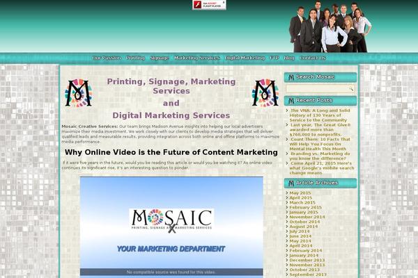 printingct.com site used Mosaicresplogomenub
