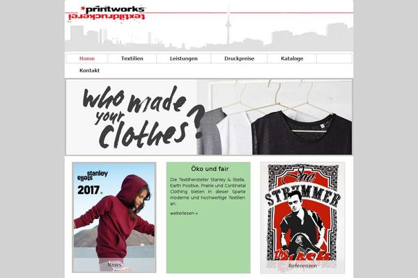 printworks theme websites examples