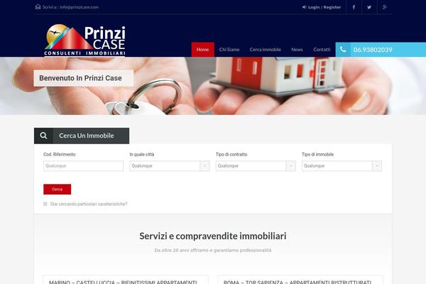 prinzicase.com site used Realhomes Theme