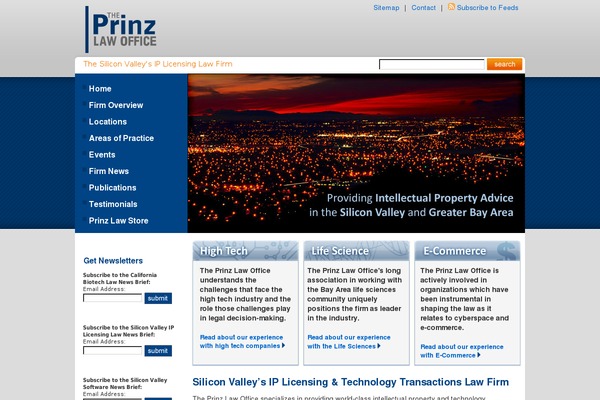 prinzlaw theme websites examples