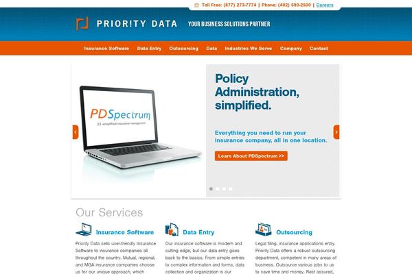 PriorityData theme websites examples