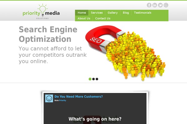 prioritymediasolutions.com site used Nevon Theme