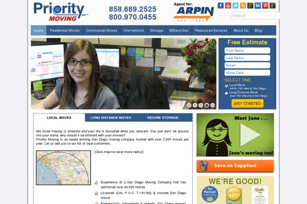 WordPress website example screenshot