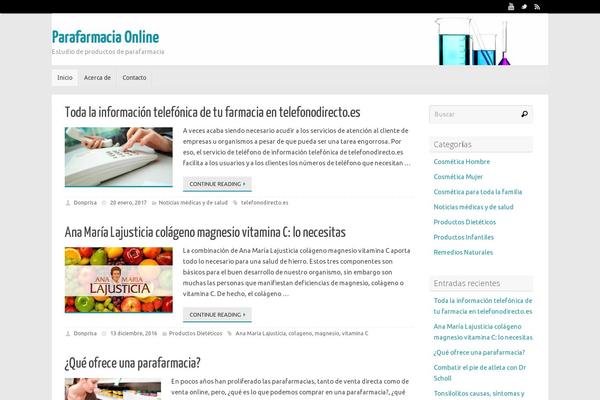 WordPress website example screenshot