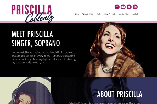 priscillacoblentz.com site used Priscilla