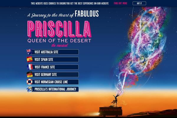 priscillathemusical.com site used Priscilla