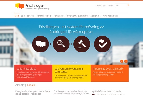 prisdialogen.se site used Prisdialogen