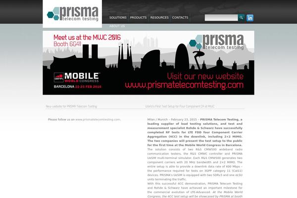prisma-eng.com site used Prismatheme