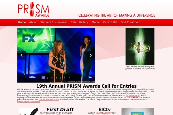 Prism theme site design template sample