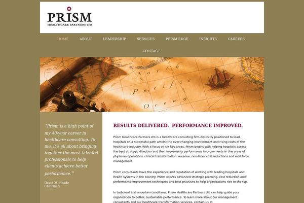 Prism theme site design template sample