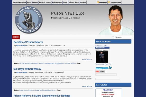 prisonnewsblog.com site used Bloggingsuccess