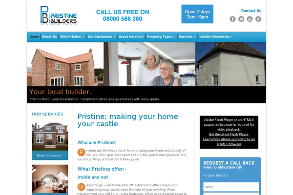 WordPress website example screenshot