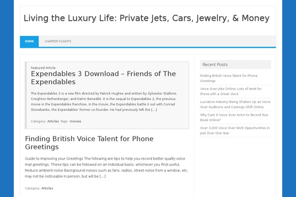 WordPress website example screenshot