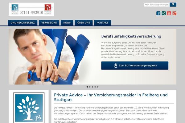 privateadvice.de site used T3