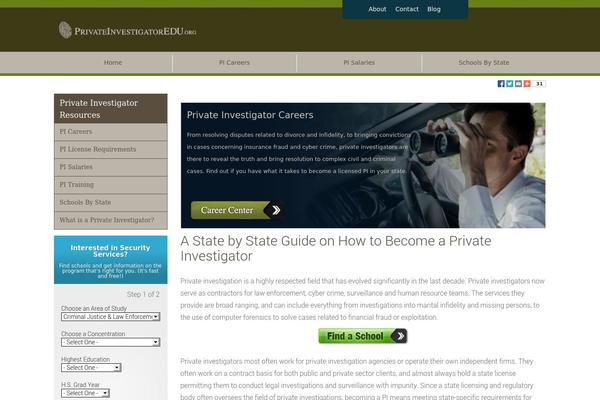 privateinvestigatoredu.org site used Privateinvestigator