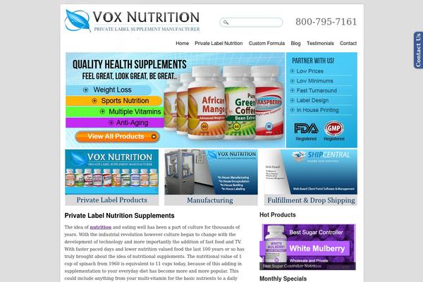 privatelabelnutrition.com site used Privatelabel