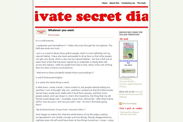 privatesecretdiary.com site used Conica