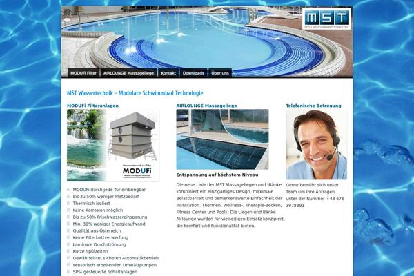 privatpool.at site used Blue Peace