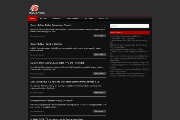 NewGamer theme site design template sample