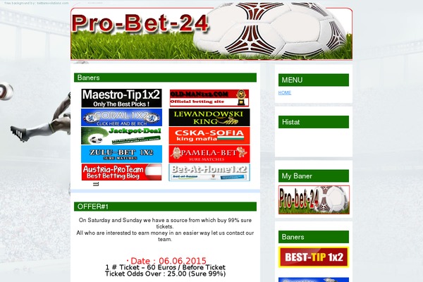 pro-bet-24.com site used Squared