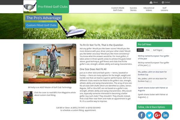 pro-fittedgolfclubs.com site used Aspen_roots_divi