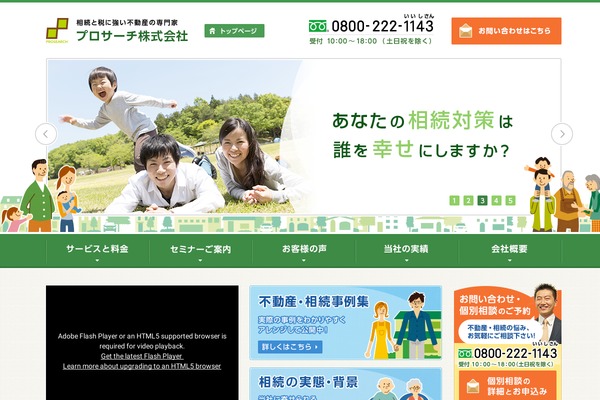 pro-search.jp site used Wise