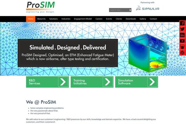 pro-sim.com site used Prosim