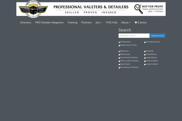 pro-valets.co.uk site used Provalet