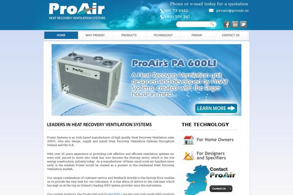 proair.ie site used Proairsystems
