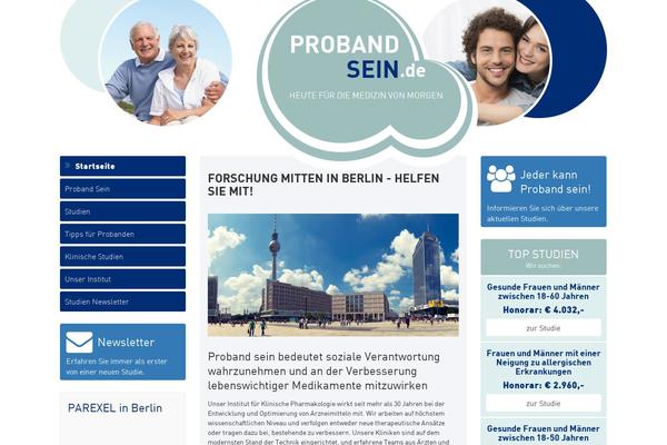 probandsein.de site used Probandsein-redesign
