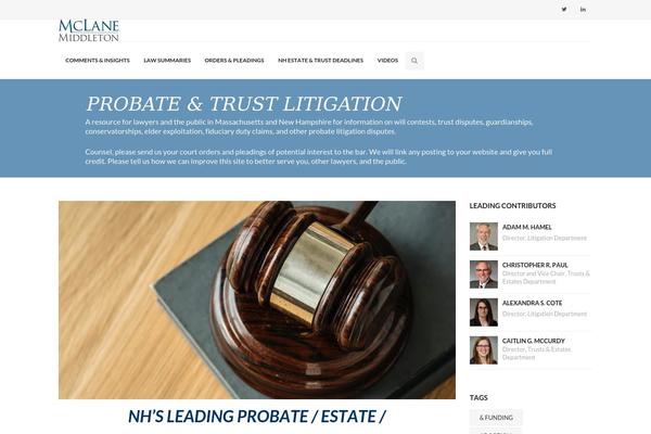 probatetrial.com site used Lawyerpress-child