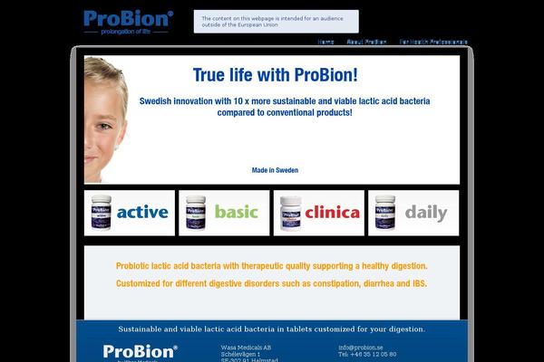 probion.com site used Probion
