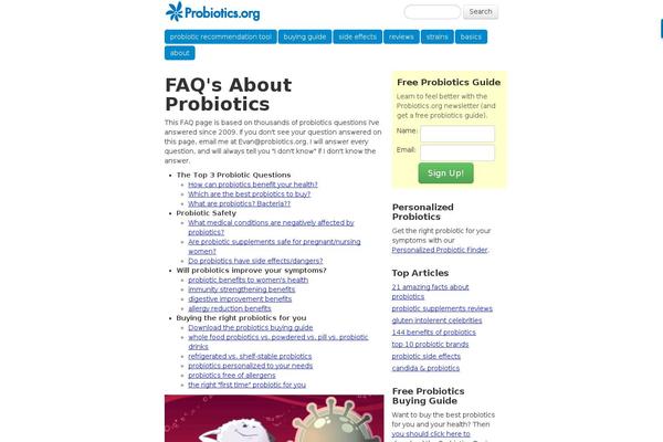probiotics.org site used Probiotics