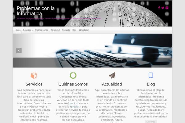 evolve theme site design template sample