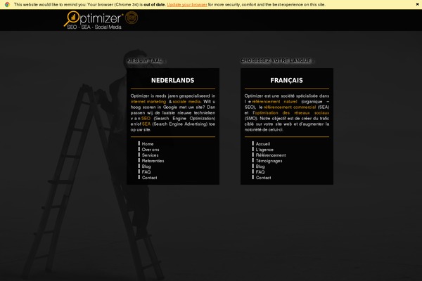 Optimizer theme site design template sample