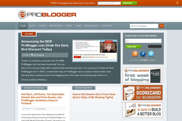 problogger.net site used Problogger-redesign