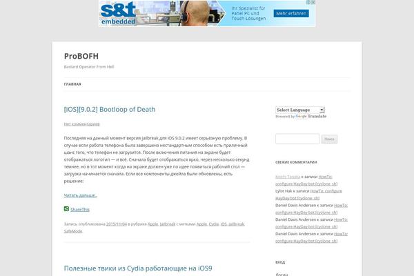 WordPress website example screenshot
