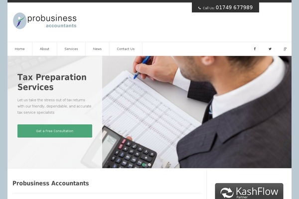 Accountancy theme site design template sample
