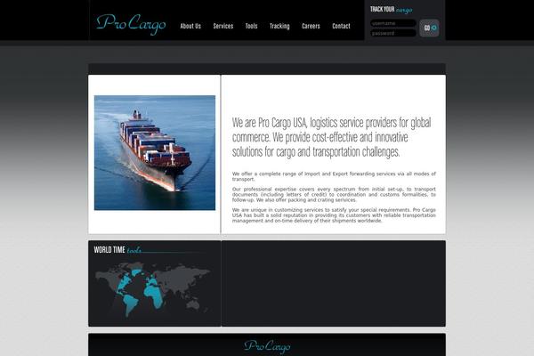 procargo theme websites examples