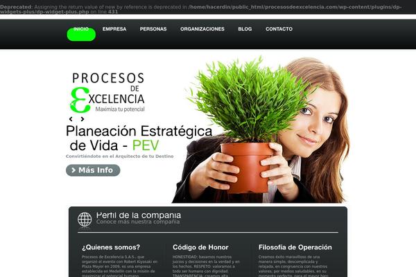 procesosdeexcelencia.com site used Theme1390