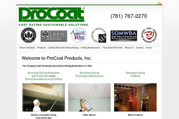 procoat.com site used Newsone