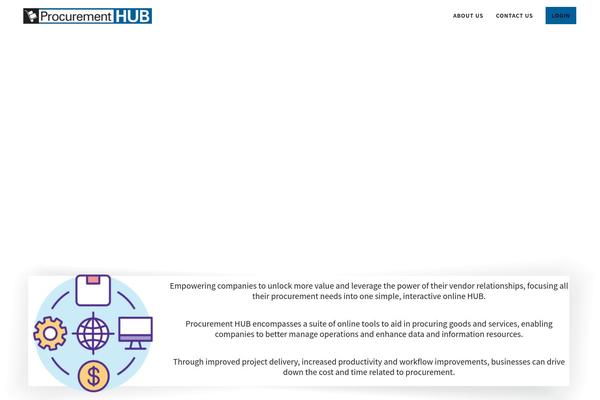 procurementhub.com site used Hook-child-theme