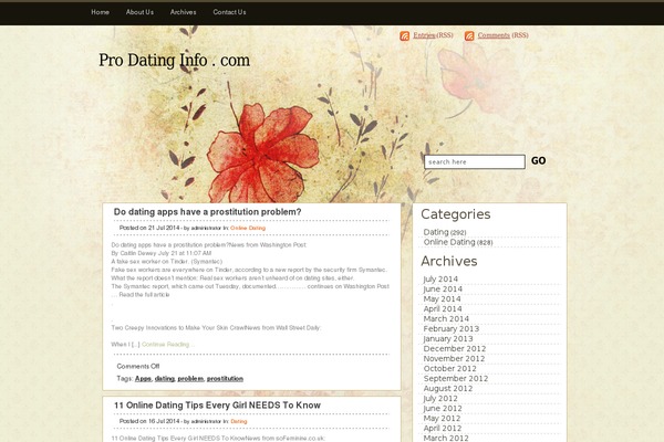 prodatinginfo.com site used Classicflowers