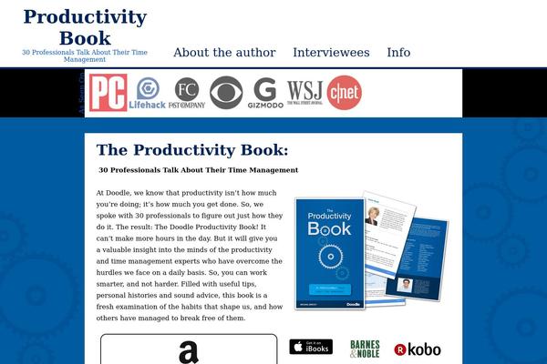 productivity-book.com site used Landingpage-theme