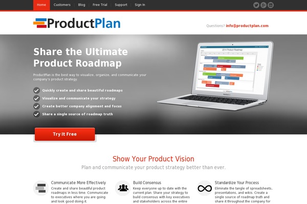 productplan.com site used Productplan