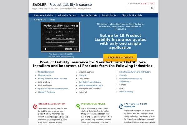products-liability-insurance.com site used Sadler-premium-2.0