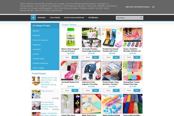 Do’a Ibu theme site design template sample