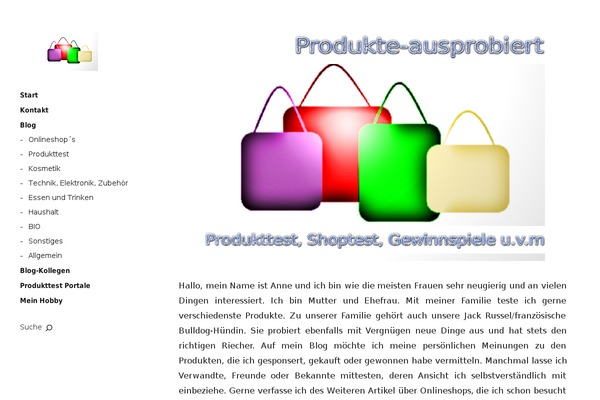 WordPress website example screenshot